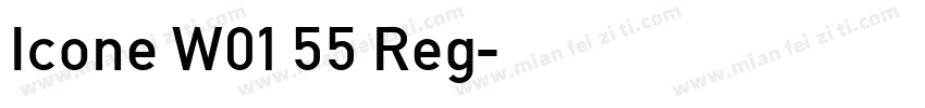 Icone W01 55 Reg字体转换